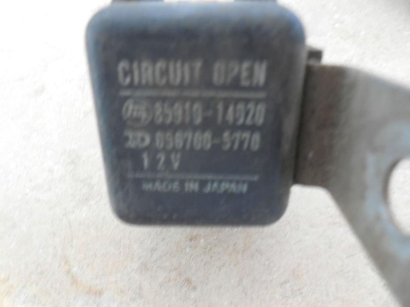 1985-1989 toyota mr2 circuit open. 85910-14020. yota yard.