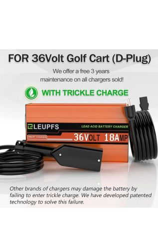 Cetihio golf cart 18 amp ezgo  portable battery charger for 36 volt d style plug