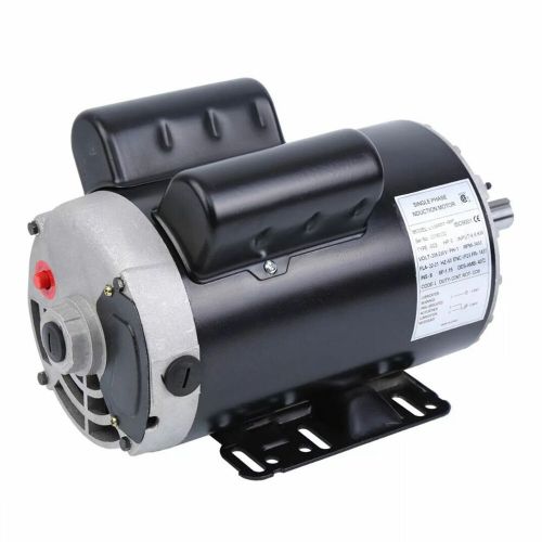 5hp air compressor electric motor 3450rpm single phase 7/8&#034; shaft heavy duty