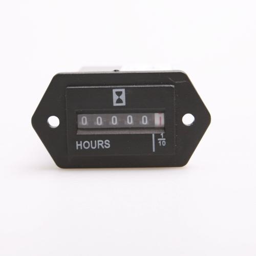 Mini hour meter - general purpose - 10v to 80v volts dc for car truck boat