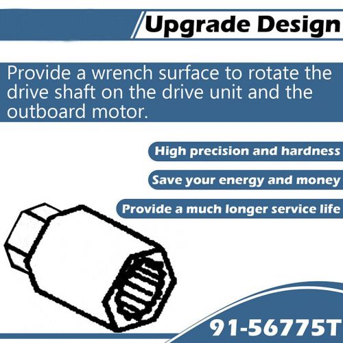 Drive shaft adapter for mercruiser alpha one /gen ii 90220 18-9854 91-56775t