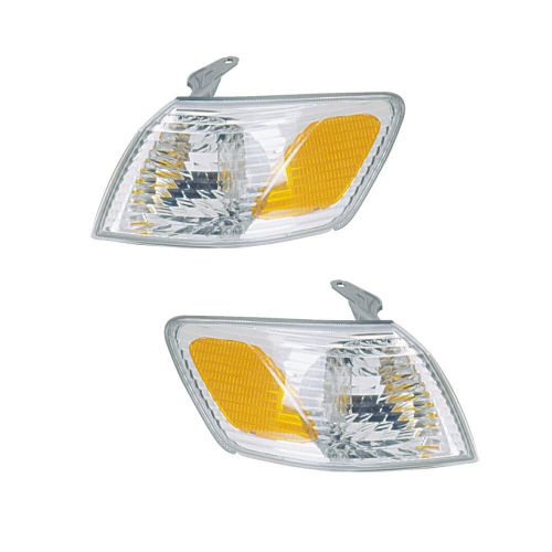 Corner turn signal lights pair set for 00-01 toyota camry left &amp; right