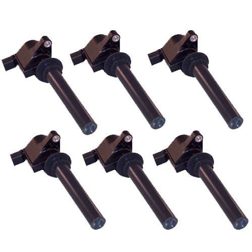 Ignition coil on plug packs - set of 6 - ford mercury mazda 3.0l v6 dg513 - new