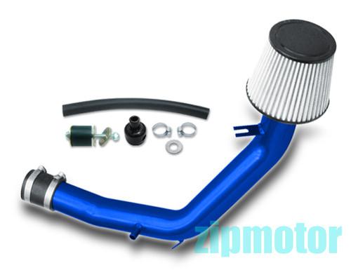 1999-2005 vw golf jetta gti 1.8t cold air intake + cone filter system kit blue