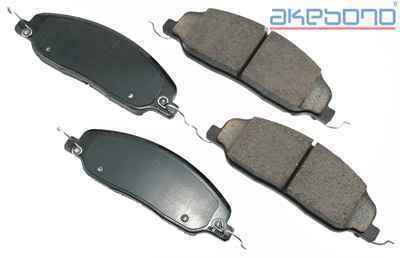 Akebono act1081 brake pad or shoe, front-proact ultra premium ceramic pads