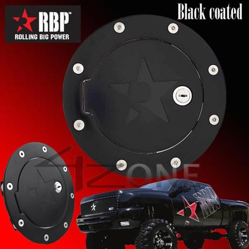 Rbp black gas door w/ lock 1997-2003 ford f150 f250 std cab. ext cab