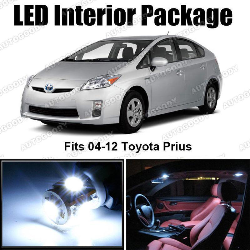 6 x white led lights interior package deal toyota prius