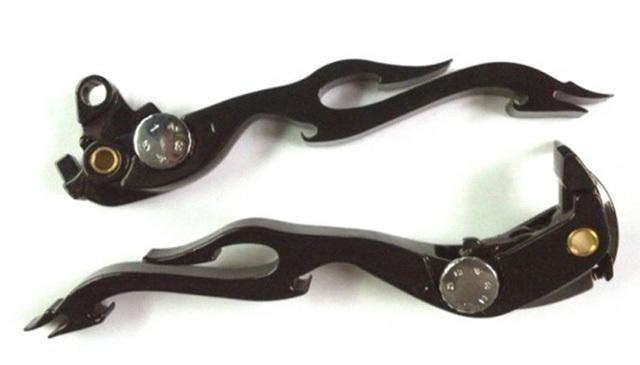 Flame brake clutch levers black for honda cbr 1000 rr 1000rr 2004-2007 / cb1000r