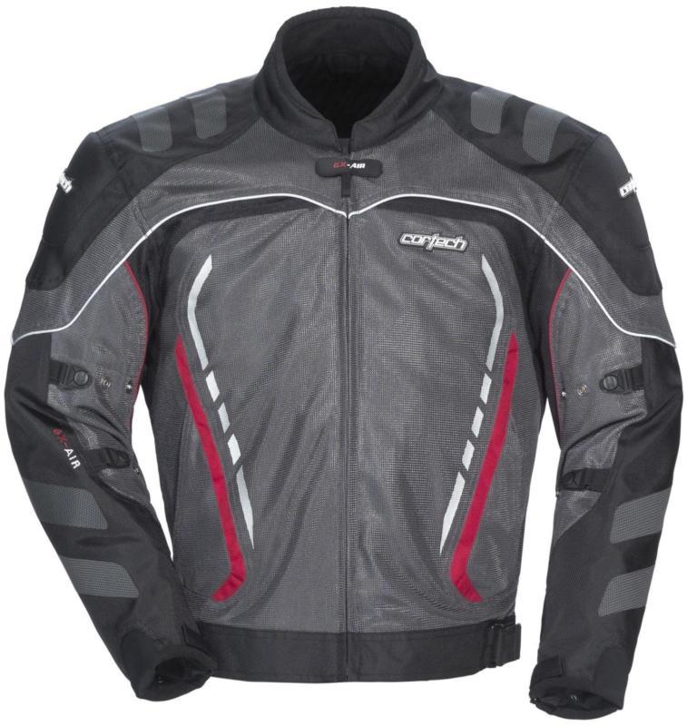 New cortech gx sport air-3 adult textile jacket, gun metal, xl