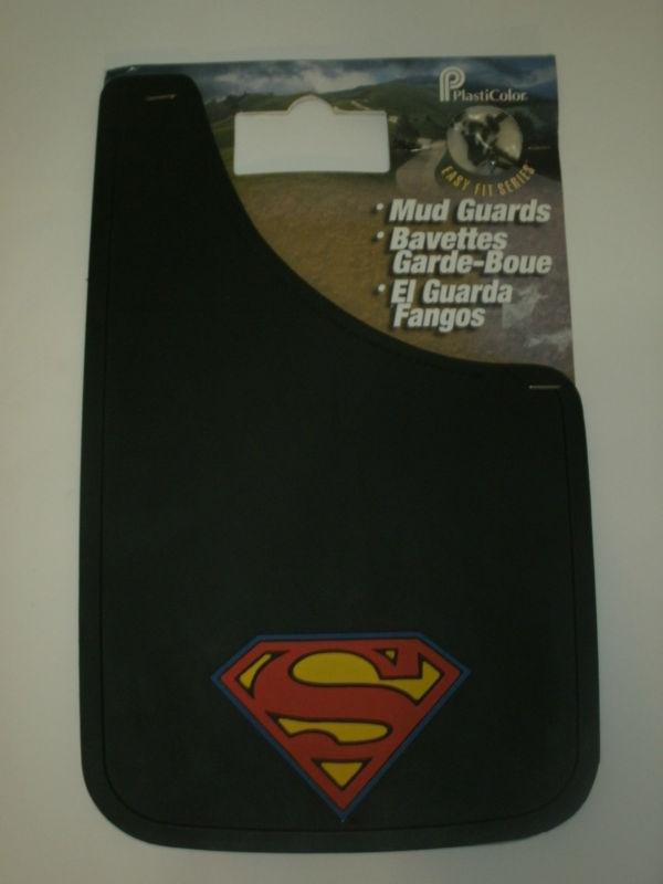 New plasticolor superman mud flaps set of 2 left right car/suv/truck easy fit dc