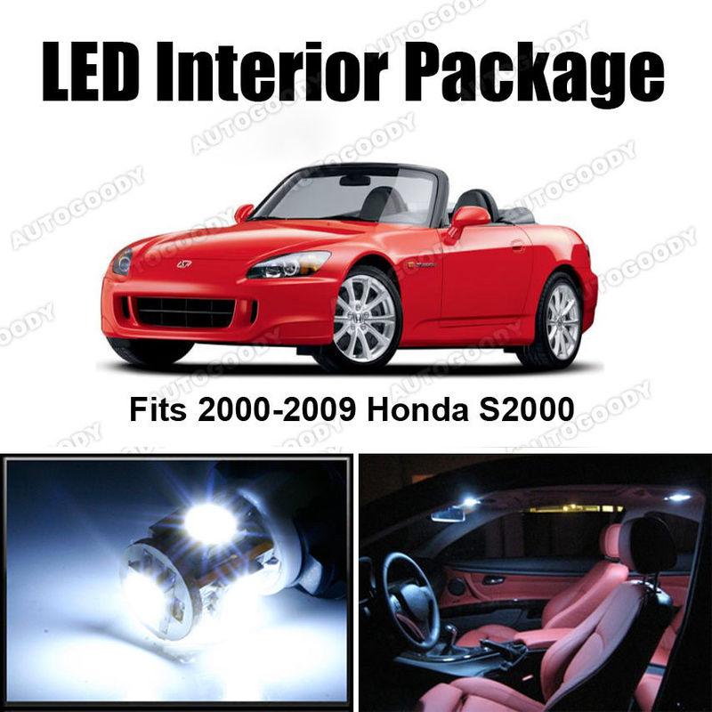 4 x white led lights interior package deal honda s2000