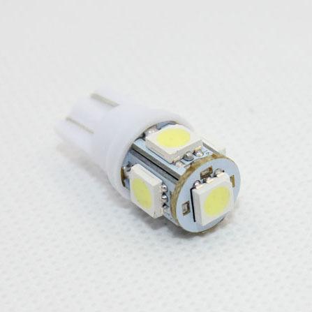 1pcs t10 5 smd 5050 led bulbs car side light  white led wedge bulb 194 168 w5w