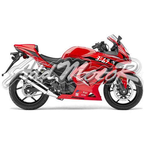 Injection molded fit ex250 250r 2008-2012 2009 2010 2011 red fairing l25230k