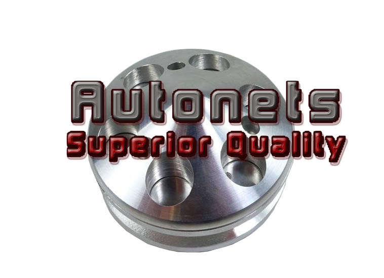 Aluminum sbc chevy 283-350 alternator pulley 1 groove gm street hot rat rod