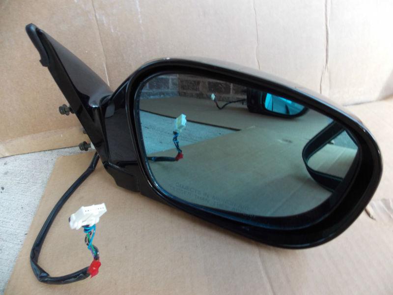 01-03 infiniti qx4 passenger right rh electric side door heated mirror oem black