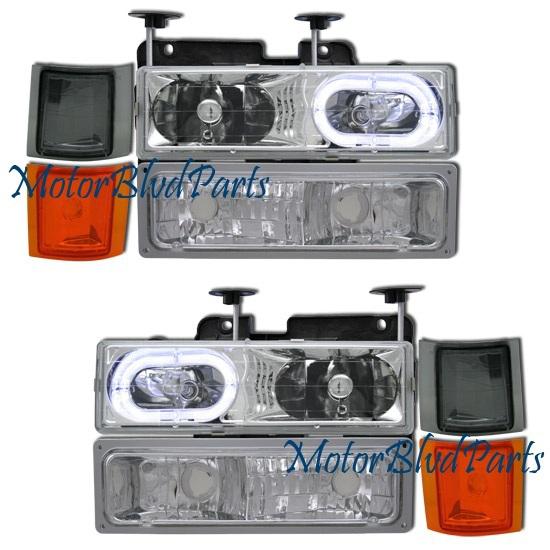 Smoke headlights headlamps+signal/bumper+corner lights