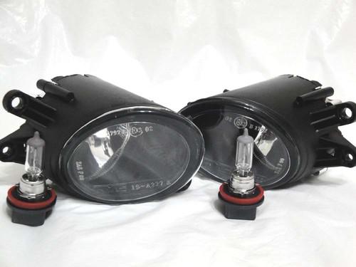 Audi 02-05 a4 sedan wagon glass fog light lamp rl h pair w/2 light bulbs new