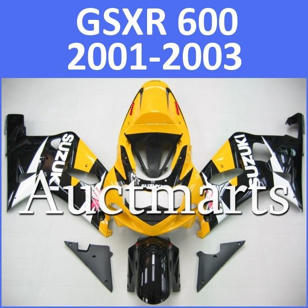 Fit suzuki 01 02 03 gsxr 600 gsx-r600 2001 2002 2003 fairing k1 bodywork a14 d03