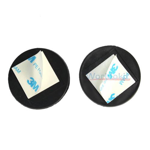 2 x car blind spot mirror circular convex 50mm in diameter black