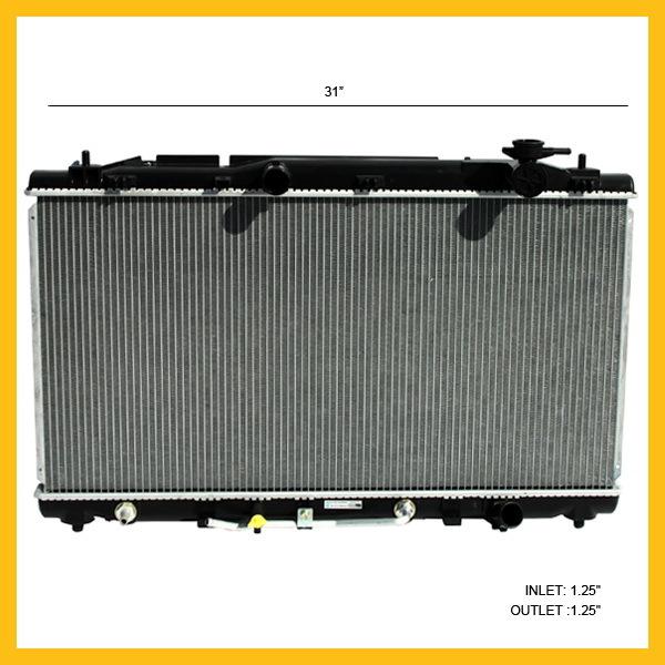 2008 2009 lexus es350 3.5l v6 radiator 09 venza 1" core