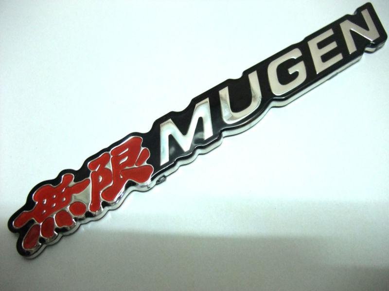 Mugen top acrylic emblem trunk badge sticker 3d honda logo