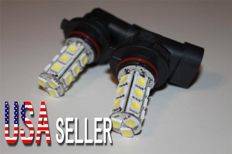 2x new 9006 18 led fog driving light 5050 smd car bulbs - white