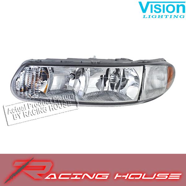 Driver side l/h headlight lamp 97-04 buick century custom limited w/o corner