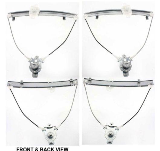 Manual window regulators left & right pair set for 95-99 accent 2 door