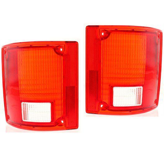 New pair set taillight taillamp lens sae and dot stamped chevy gmc pickup truck