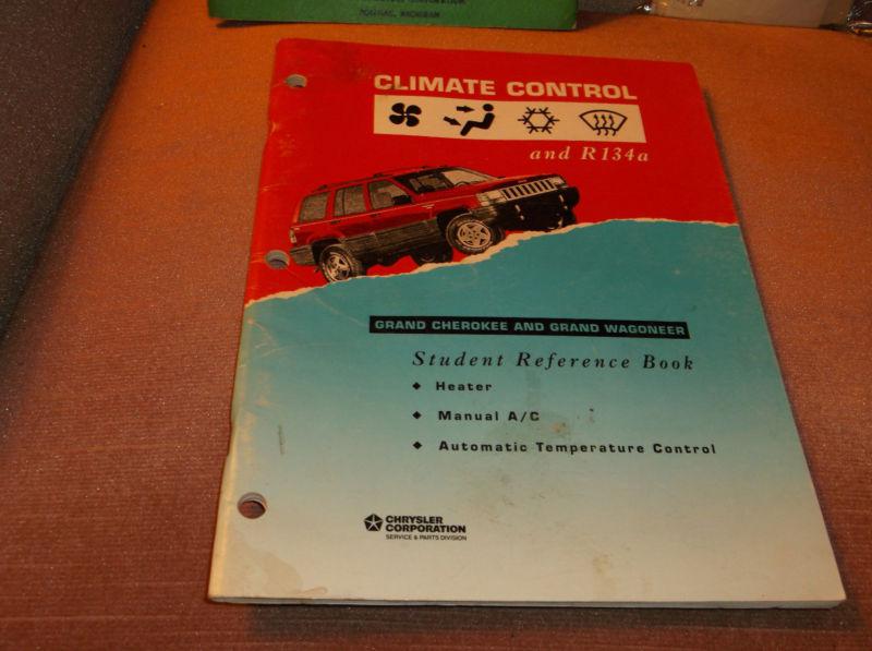 Cherokee and wagoneer climate control manual for heater man -a/c-auto temp cont