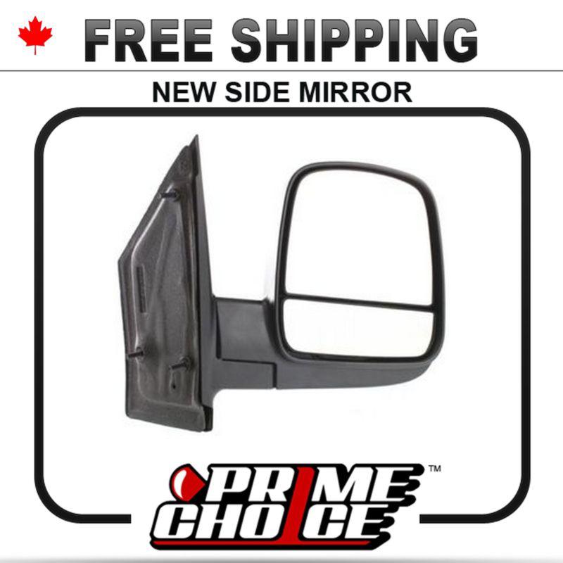 New right passenger side manual side door mirror