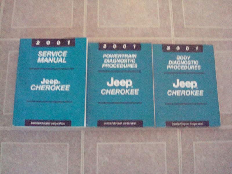 2001 jeep cherokee factory dealership workshop shop service repair manual book