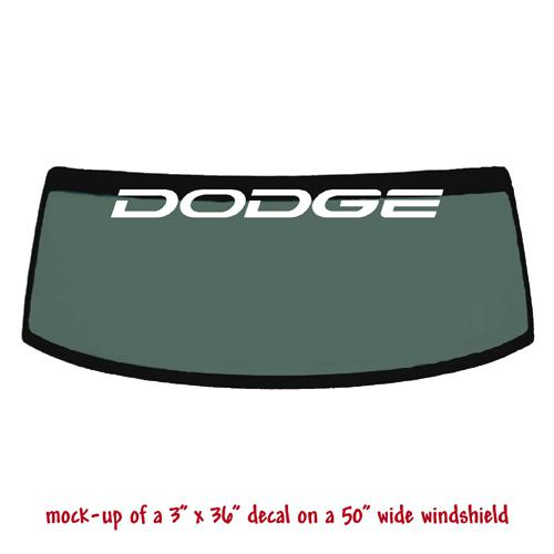 Dodge - windshield banner decal sticker v2