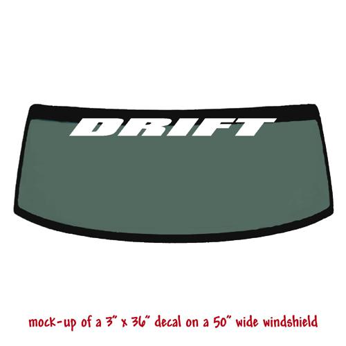 Drift - windshield banner decal sticker v1