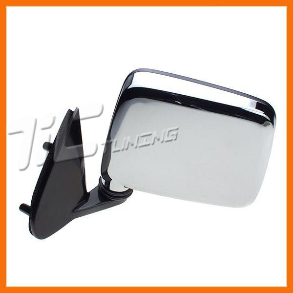 86-97 nissan d21 hardbody driver side mirror ni1320109 manual swing chrome left