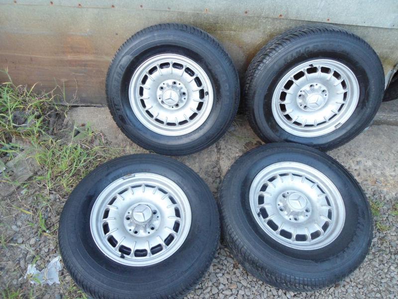 14" m benz380  sl wheels and 205 70 14" tires