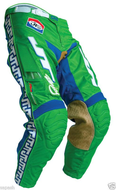 New jt racing mx pants size 38 green / blue 2012 close-out