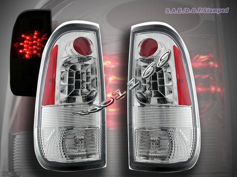 97-03 ford f150 f250 f350 clear led tail light 98 99 02