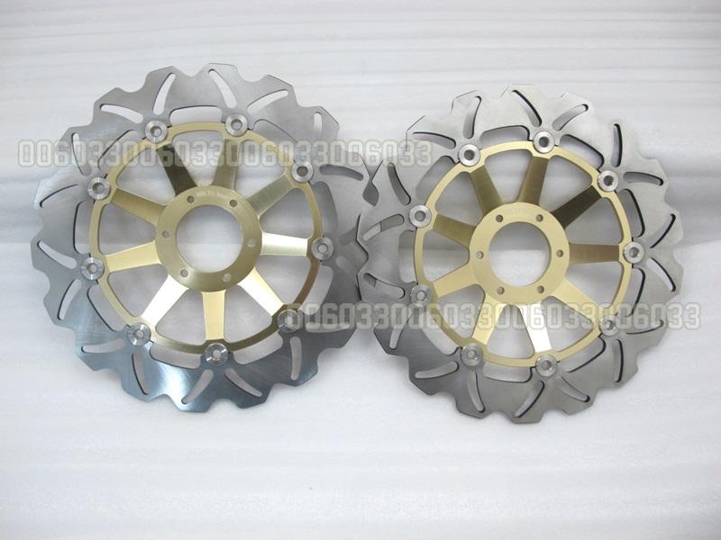 Front brake rotor for honda cb600 cb 600 hornet 00 01 02 03 04 05 06 gold