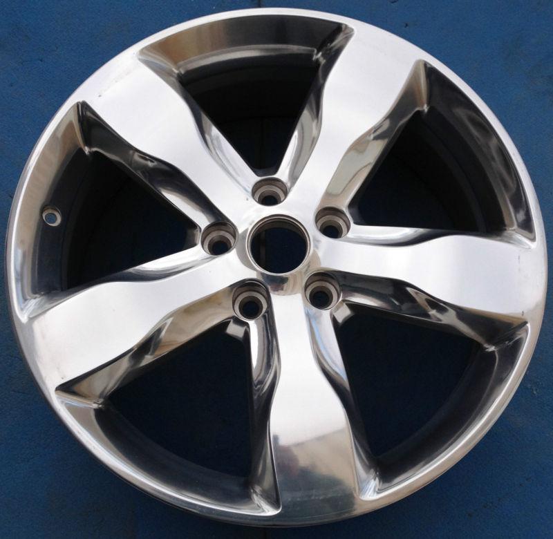 One 2011 2012 jeep grand cherokee 20" polished factory oem road wheel rim great