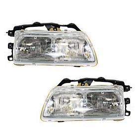 New headlight headlamp assembly pair set driver+passenger side left+right w/bulb