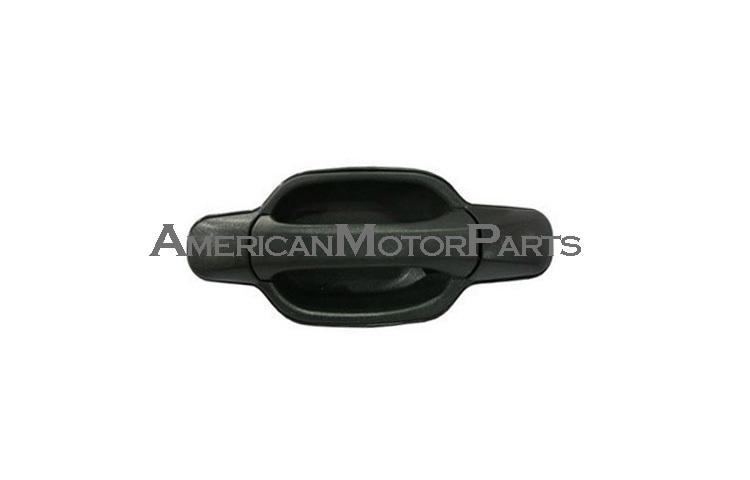 Passenger replacement outside rear text blk door handle 04-08 chevy gmc 15243677