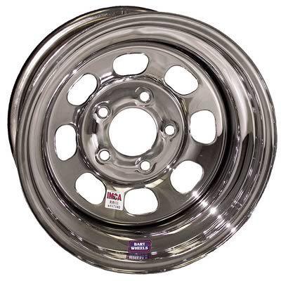 Bart wheels imca competition chrome wheel 15"x8" 5x4.75" bc set of 4