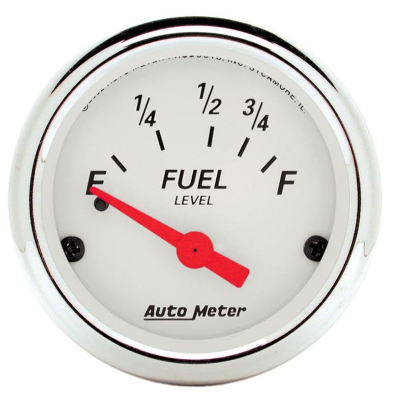 Auto meter 1316 arctic white; fuel level gauge