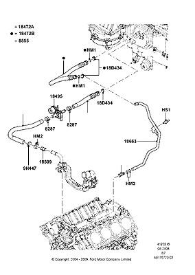 5l1z18472bb ford hose - heater water