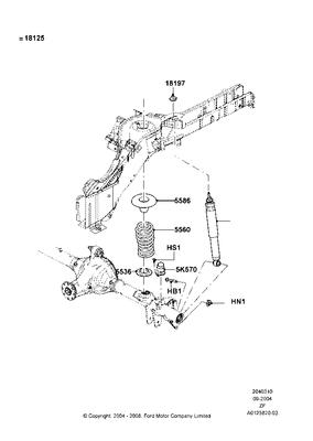 7r3z18125l ford kit - shock absorber