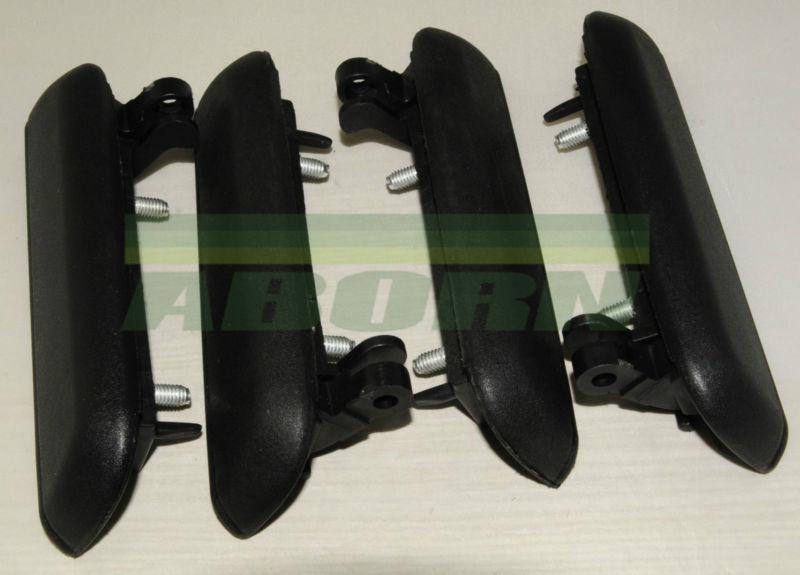 New exterior door handle for toyota tercel 1995-1999 black front & rear 4 pcs