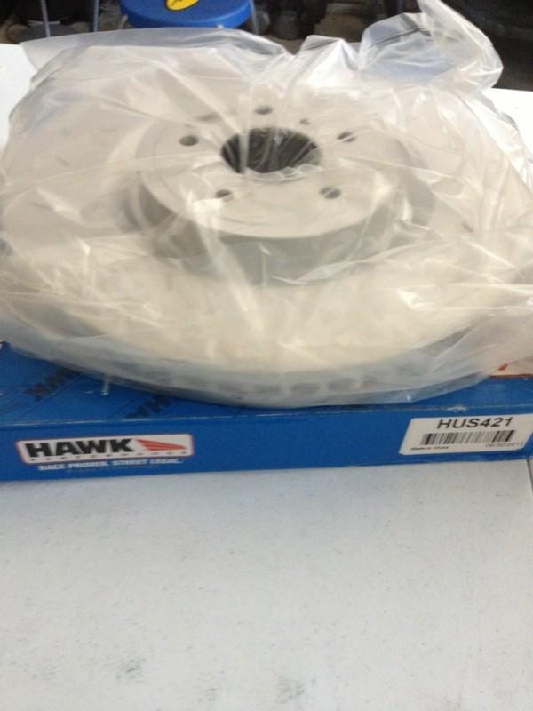 Hawk performance quiet slot brake rotors - hus421 - must sell