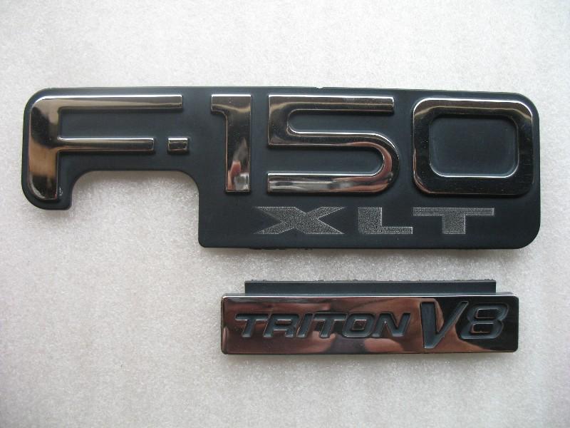 2000 ford f150 f-150 xlt triton v8 side emblem logo decal 97 98 99 00 01 02 03