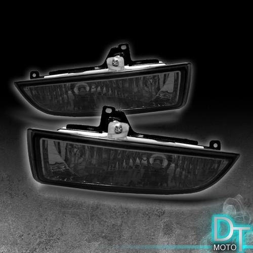 Smoked 97-02 honda prelude bumper fog lights lamps w/switch left+right pair